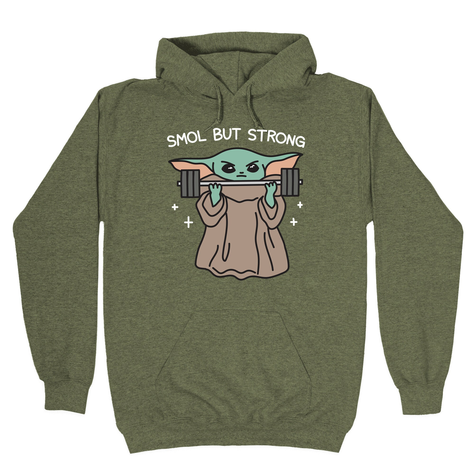 Smol But Strong Baby Yoda Hoodie